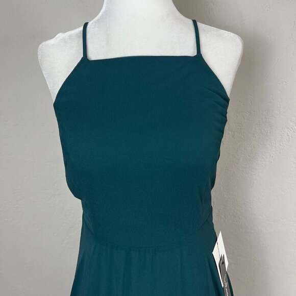 NEW Lulu's Mythical Kind of Love Dark Green Square Neck Maxi Dress Size XS - Picture 2 of 9
